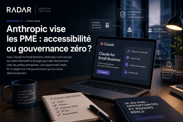 Claude for Small Business : l&rsquo;IA frontier dans les PME sans DSI